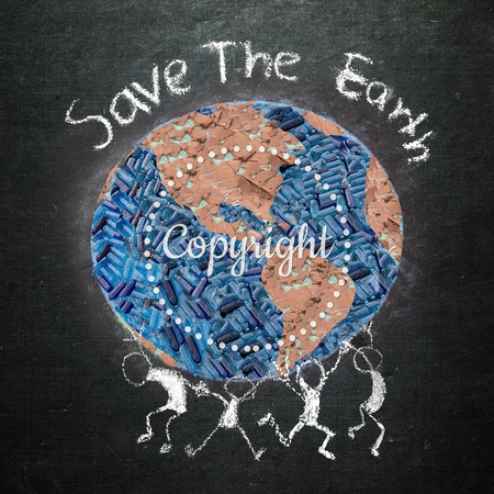 Save the Earth - Trash Art